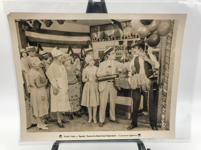Original Harold Lloyd Photograph Speedy Silent Film Ann Christy 8x10 Balloons