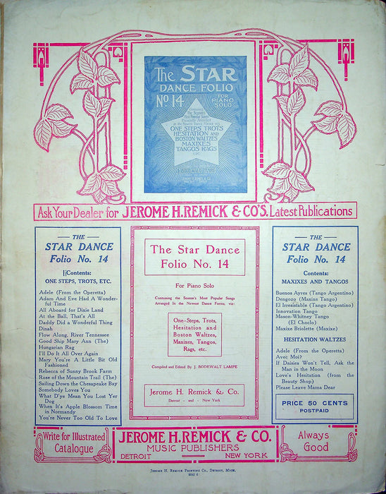 Sheet Music When Its Night Time Down In Burgundy Alfred Bryan Herman Paley 1914 3