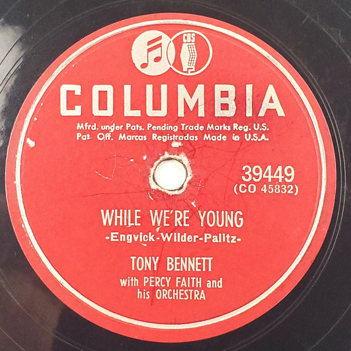 Tony Bennet Cold, Cold Heart 78 RPM Single Record Columbia 1951 3