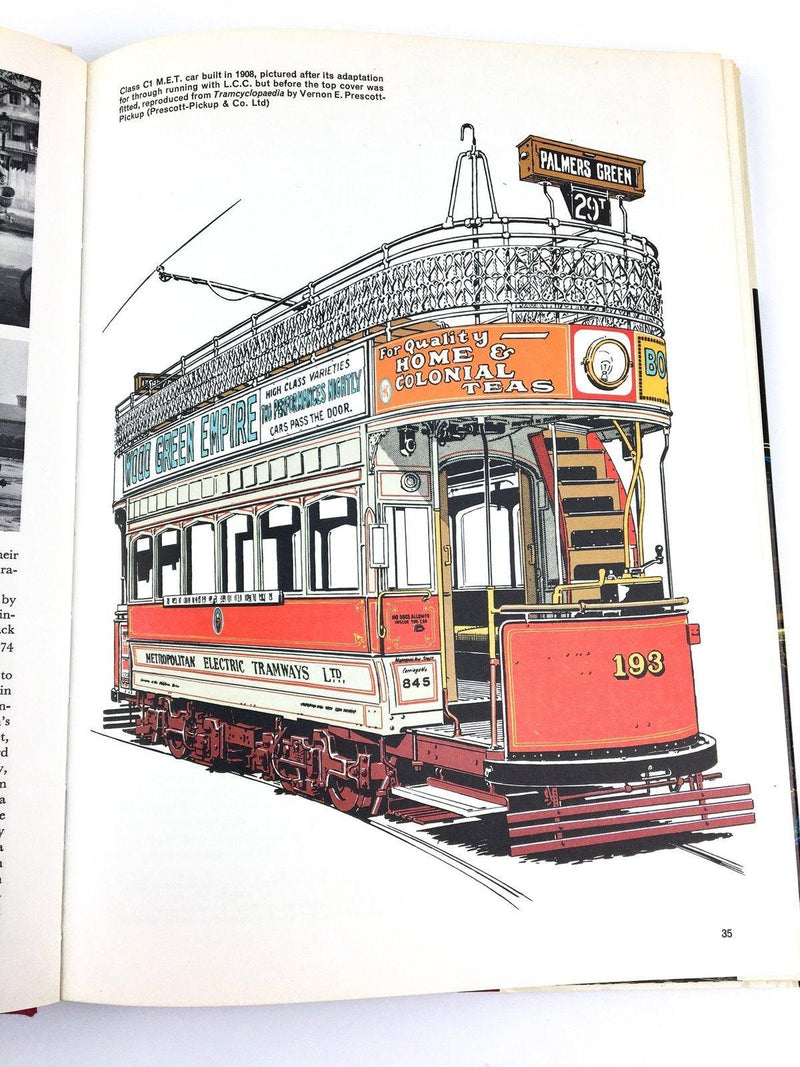 Buses, Trolleys & Trams Chas S Dunbar 1968 Hamlyn Hardcover w/ Dust Jacket 7