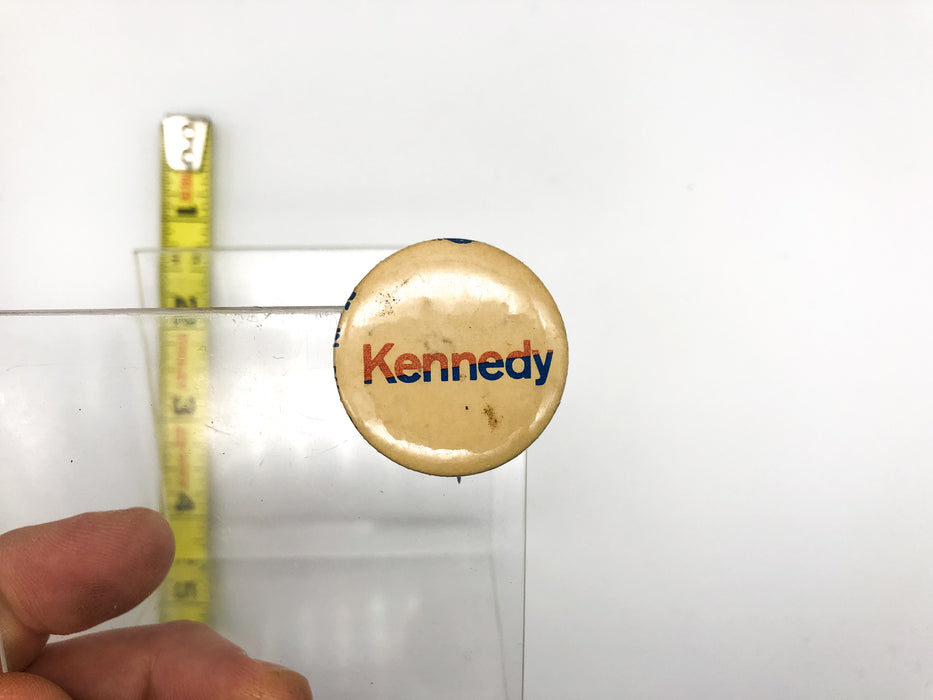 Vintage Kennedy Pinback Button Be-In Buttons Houston Texas White Blue Red 1