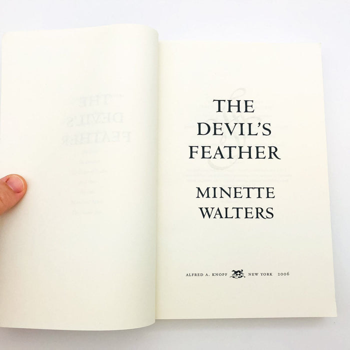 The Devil's Feather SC Minette Walters 2006 Zimbabwean War Uncorrected Proof 6