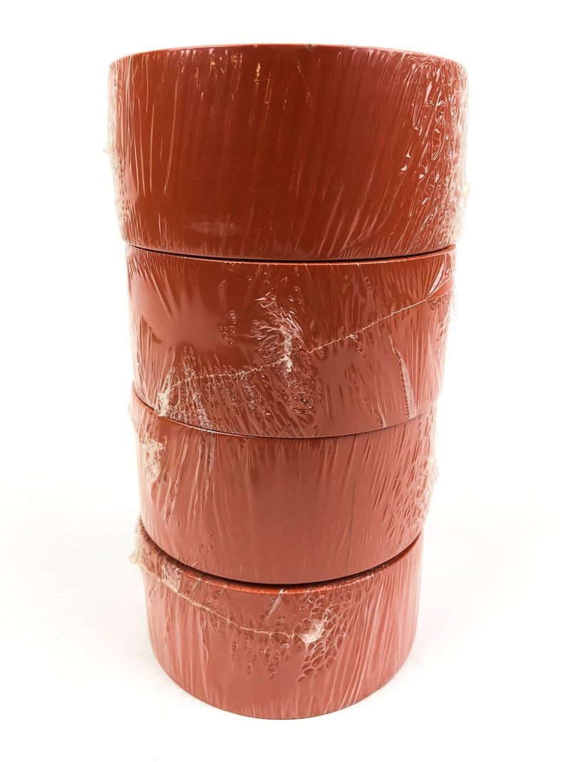 Vinyl Red Orange Floor Safety Marking Tape Roll 2 inch x 36 yds PVC 5MIL 4 Rolls 3