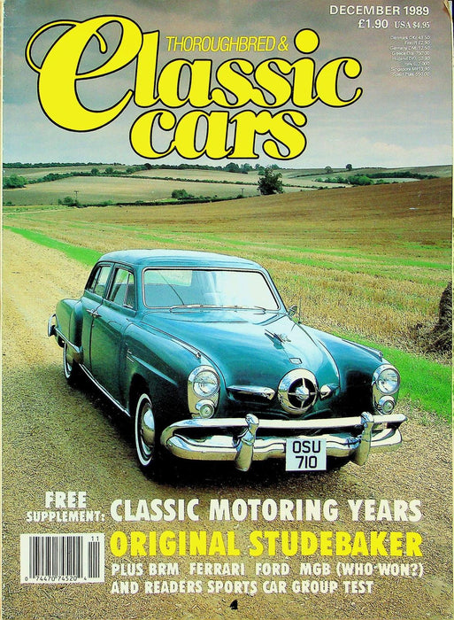 Thoroughbred & Classic Cars Magazine December 1989 Vol 17 No 3 Classic Motoring