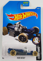 Hot Wheels 2017 Blue Rigor Motor Fright Cars 1/5 DTX67 1