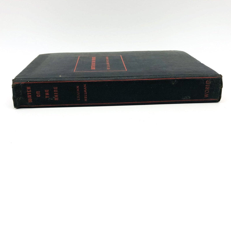 Watch On The Rhine Hardcover Lillian Hellman 1943 First Printing No Jacket Plays 3