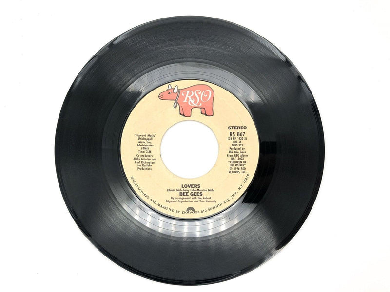 Bee Gees Boogie Child / Lovers Record 45 RPM Single RS-867 RSO 1976 3