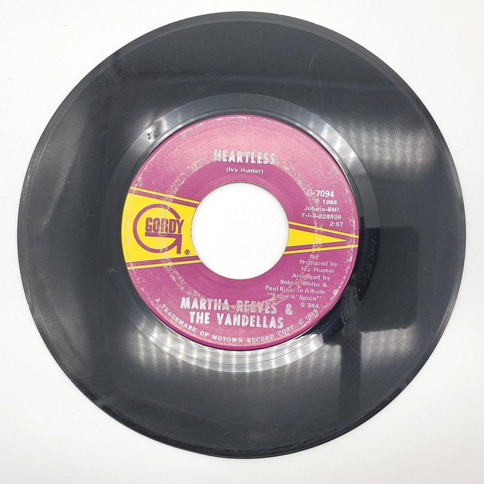 Martha Reeves & The Vandellas Taking My Love 45 RPM Single Record Gordy 1969 2