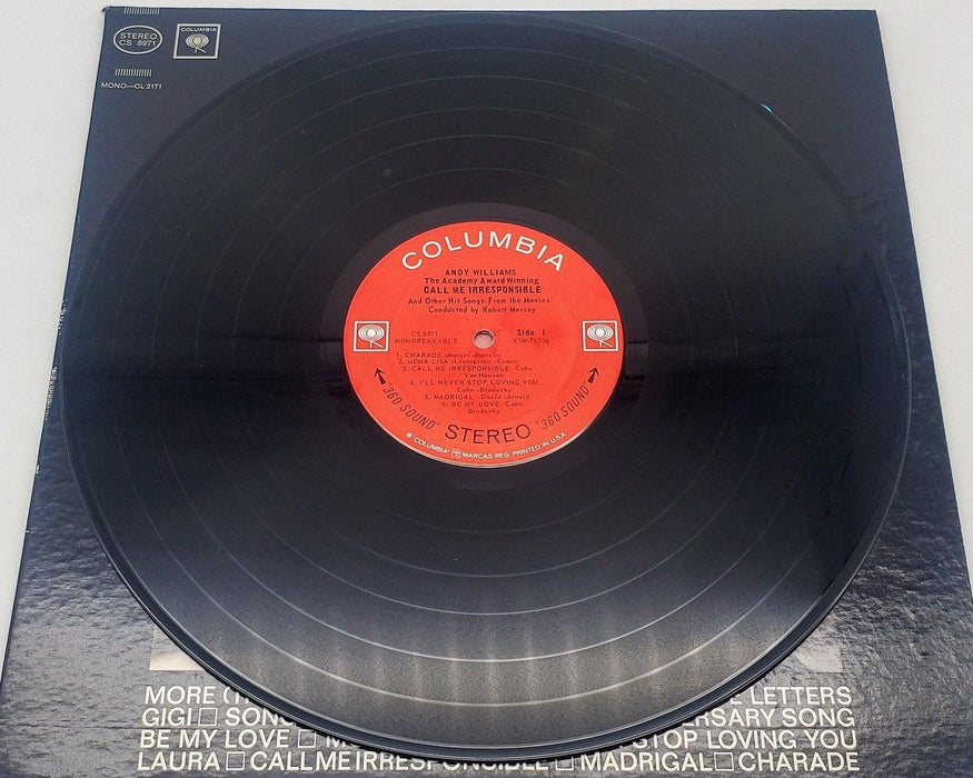 Andy Williams Call Me Irresponsible 33 RPM LP Record Columbia 1964 CS 8971 5