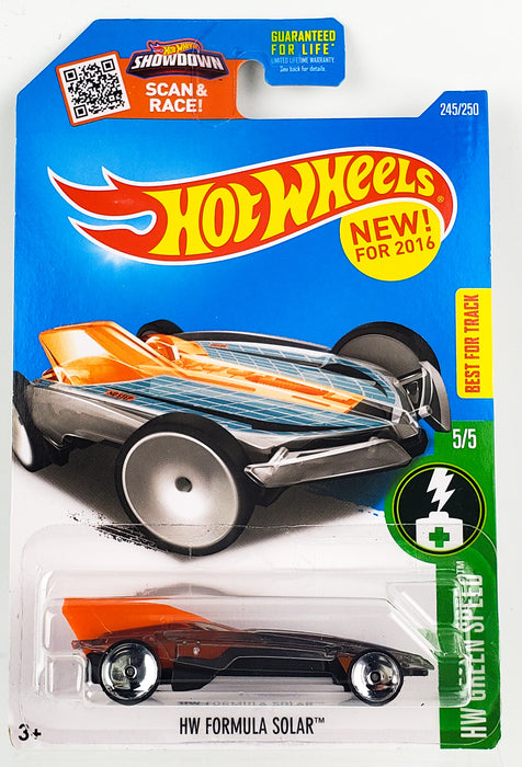 Hot Wheels 2016 Formula Solar Green Speed 5/5 DHX11