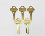 5x Schlage Everest 35-007 C234 Key Blanks Nickel Silver 5 Pin NOS 3