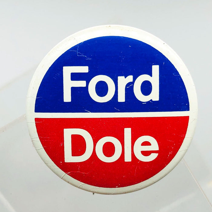 Ford Dole Button Pin 1.25" Gerald Bob Political Campaign President Committee 10