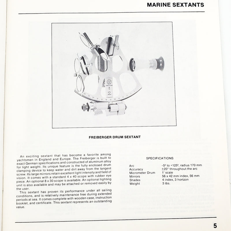 Celestaire Marine & Air Navigation Catalog 1985 Sextants, Compasses & More