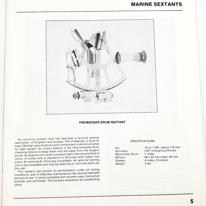 Celestaire Marine & Air Navigation Catalog 1985 Sextants, Compasses & More