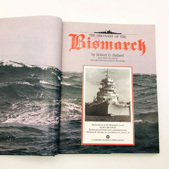 The Discovery Of The Bismarck Hardc Robert Ballard 1990 1st Edition Battleship 2 7