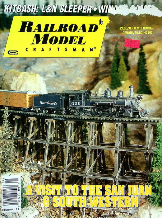 Railroad Model Craftsman Magazine September 1999 Vol 68 No 4 Visit To San Juan