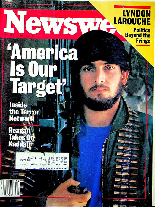 Newsweek Magazine April 7 1986 Reagan Kaddafi Killed Honduras US Troops Vietnam