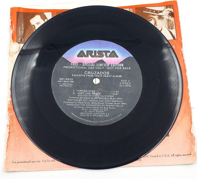 Cruzados Excerpts From Their Debut Album 33 RPM Single Record Arista 1985 Promo 5
