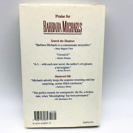 Smoke And Mirrors Hardcover Barbara Michaels 1989 Romance Crime Murder Ex Li 2