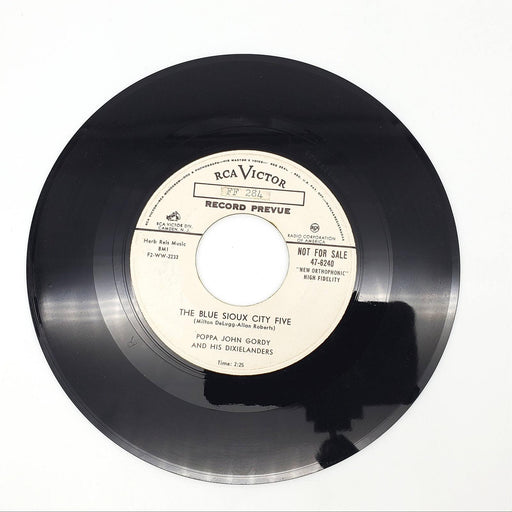 John Gordy & His Dixielanders The Blue Sioux City Five Single Record 1955 PROMO 1