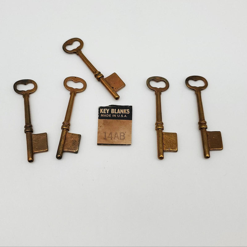 5x Ilco 14AB Bit Key Blanks BIT Dimensions 0.63" Wide 0.5" Height 0.142" Thick