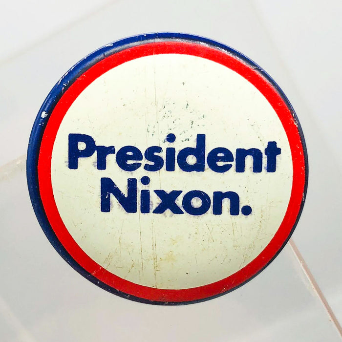 President Nixon Button 1" Pin Presidential Political Campaign Red White Blue 5