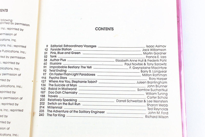 Isaac Asimov's Near Futures and Far - Hardcover 1981 First Printing 5