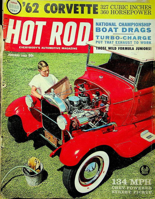 Hot Rod Magazine January 1962 Championship Boat Drag Howard Armstrong Wonder Rod