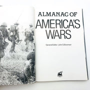 Almanac Of Americas Wars Hardcover John Bowman 1990 1st Edition Civil WW1 WW2 C2 5