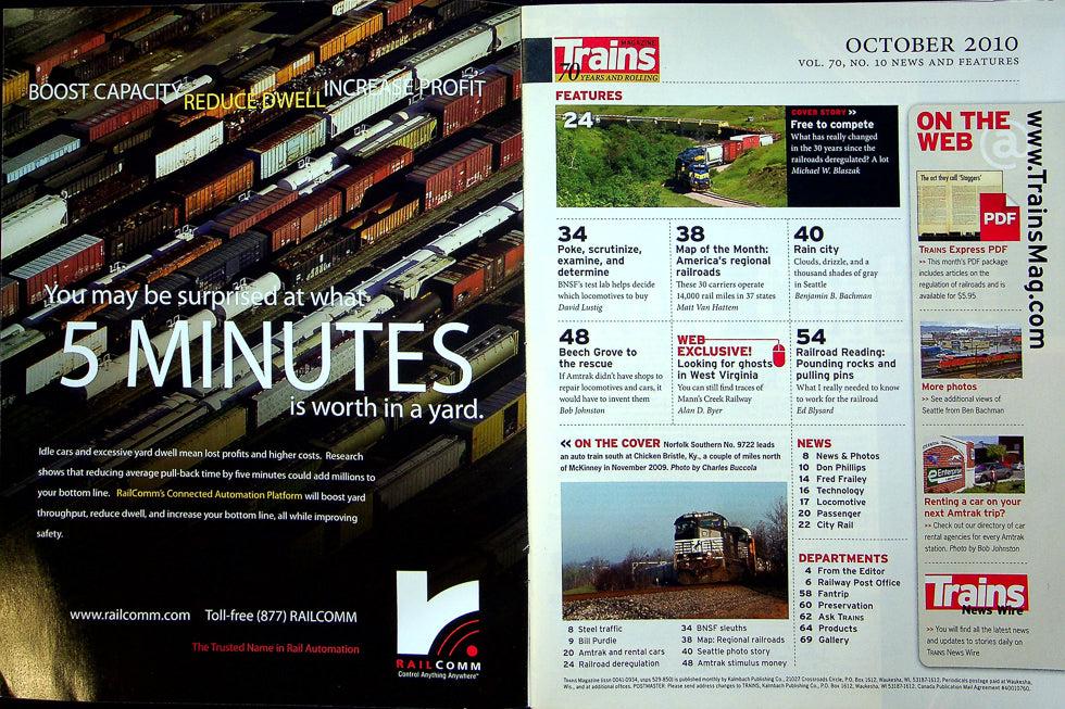 Trains Railroading Magazine October 2010 Vol 70 No 10 Free To Compete