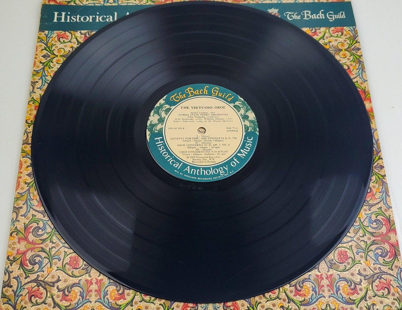 André Lardrot & Felix Prohaska The Virtuoso Oboe 33 RPM LP Record Vanguard 1974 6