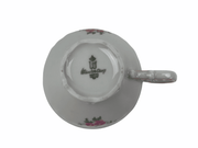 Winterling Pink Roses Tea Cup Bavaria Germany Vintage White Gold Accents 8
