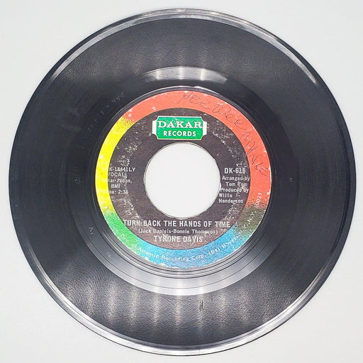 Tyrone Davis Turn Back The Hands of Time Record 45 RPM Single Dakar Records 1970 1