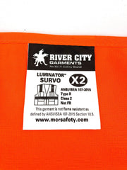 High Visibility Safety Vest Survo Illuminator MCR River City 2XL Class II 3pk 3