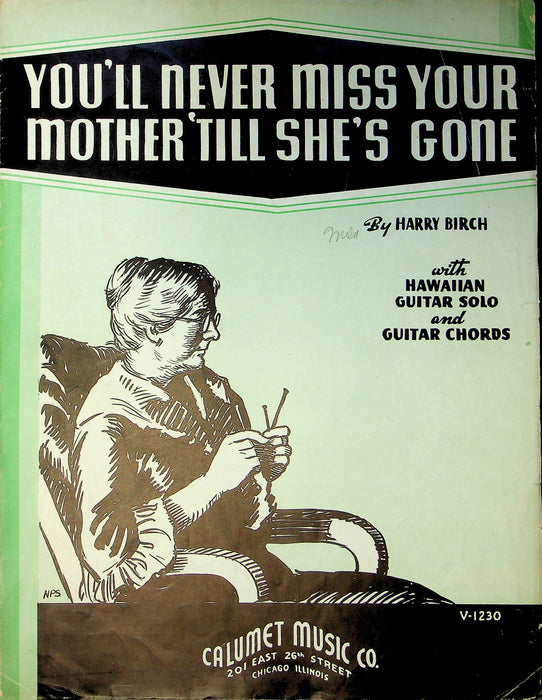 Vintage Hawaiian Sheet Music You'll Never Miss Your Mother 'Till She's Gone 1