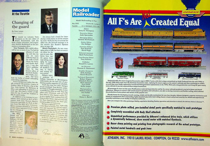 Model Railroader Magazine May 2002 Vol 69 No 5 Superdetailed Urban Scenery