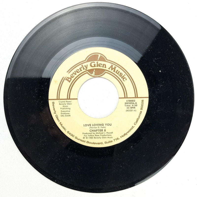 Chapter 8 45 RPM 7" Single Record Love Loving You / This Loves for Real BG2026 3