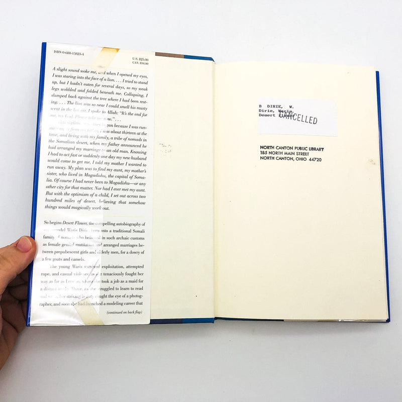 Desert Flower Hardcover Waris Dirie 1998 Nomad Journey 1st Edition Ex Library 6