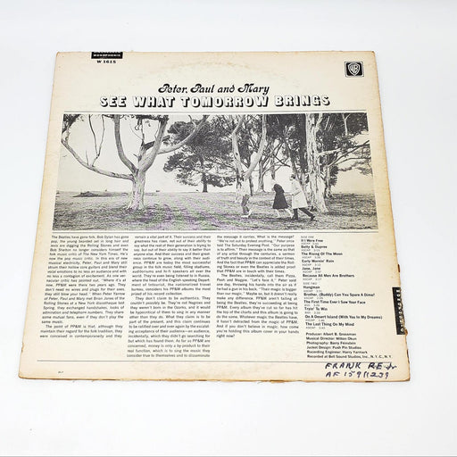 Peter, Paul & Mary See What Tomorrow Brings LP Record Warner 1965 Repress Gold 2