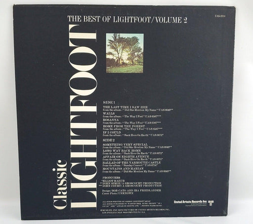 Gordon Lightfoot Classic Gordon Lightfoot Vol 2 Record 33 RPM LP 1971 2