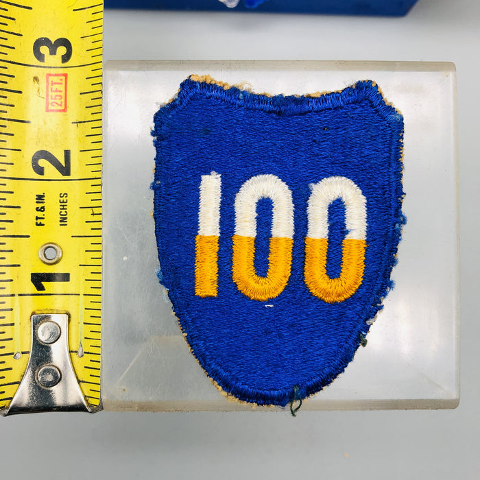 WW2 US 100th Infantry Division Patch European Theater Embroidered No Glow Cut 2