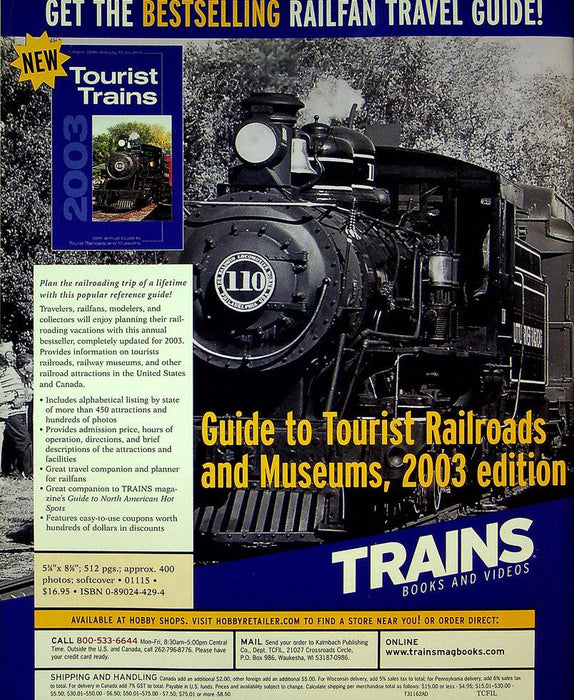 Classic Trains Magazine Fall 2003 Vol 4 No 3 Old-Time Signals In Vermont