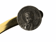 St. Dominic Savio Club Lapel Pin Silver Tone Italy Vintage 4