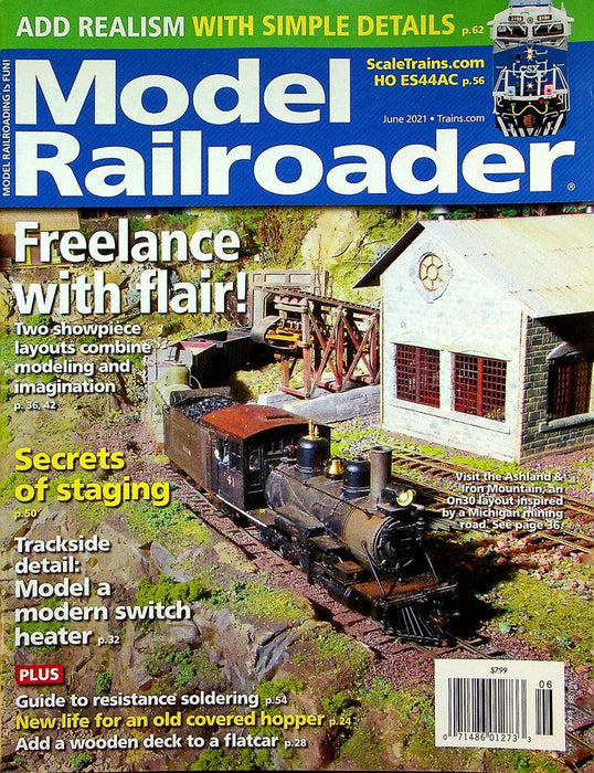 Model Railroader Magazine June 2021 Vol 88 No 6 Freelance With Flair!