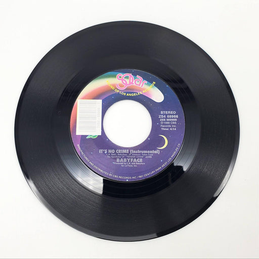 Babyface It's No Crime Single Record Solar 1989 ZS4 68966 2