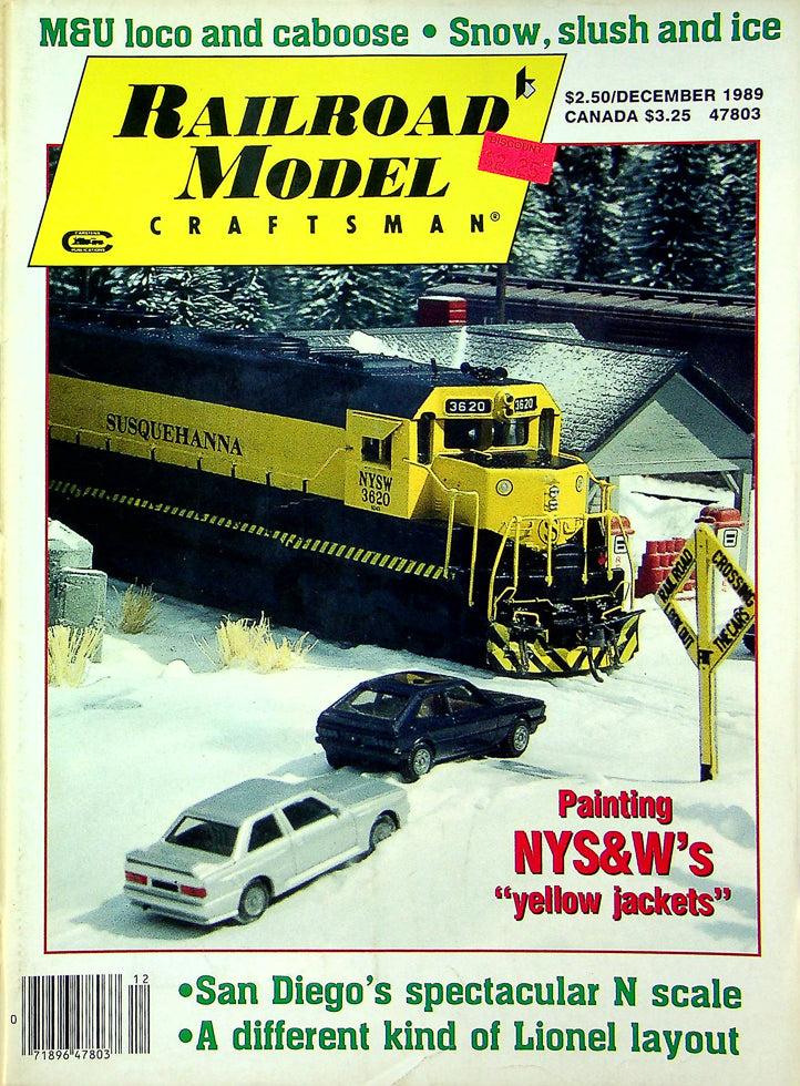 Railroad Model Craftsman Magazine December 1989 Vol 58 No 7 NYS&W Yellow Jackets