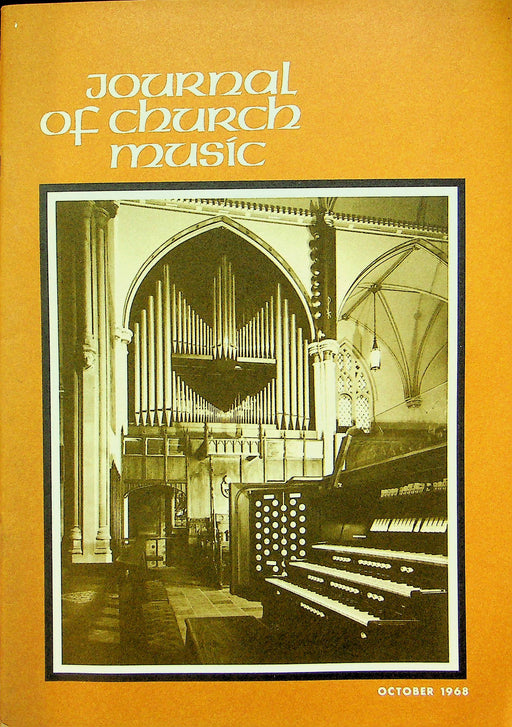 Journal of Church Music Magazine Oct 1968 Twelve Year Old Jesus in Temple Schutz 1