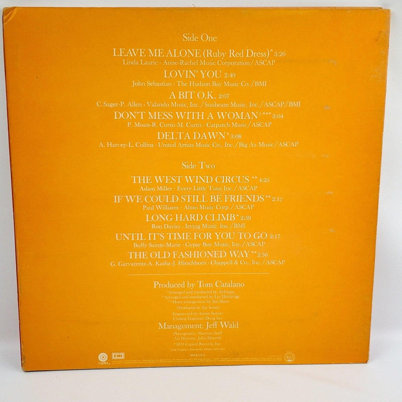 Helen Reddy Long Hard Climb Record 33 RPM LP Capitol Records 1973 Tri-Fold 2