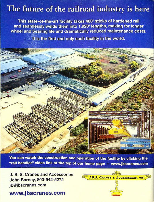 Trains Magazine February 2016 Vol 76 No 2 Welded Rail, Where Made & Installed