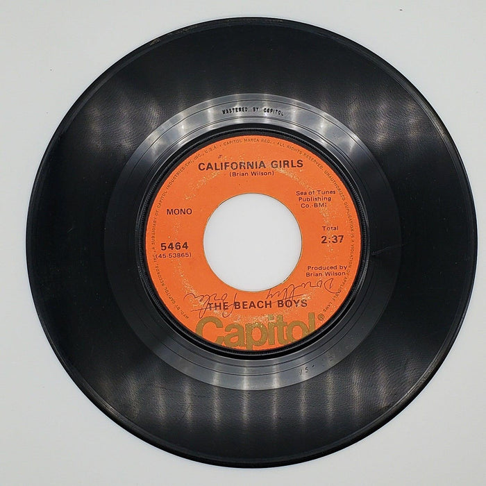 The Beach Boys California Girls 45 RPM Single Record Capitol Records 1972 5464 1